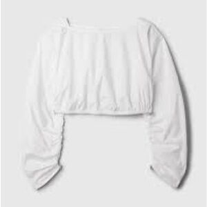 cult gaia x gap ruched crop top